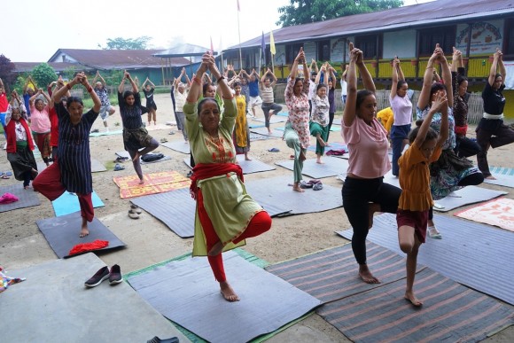 संखुवासभामा यसरी मनाइयो अन्तर्राष्ट्रिय योग दिवस (फोटो फिचर)